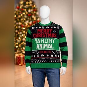 Home Alone “Merry Christmas Ya Filthy Animal” Ugly Sweater Men’s 2XL